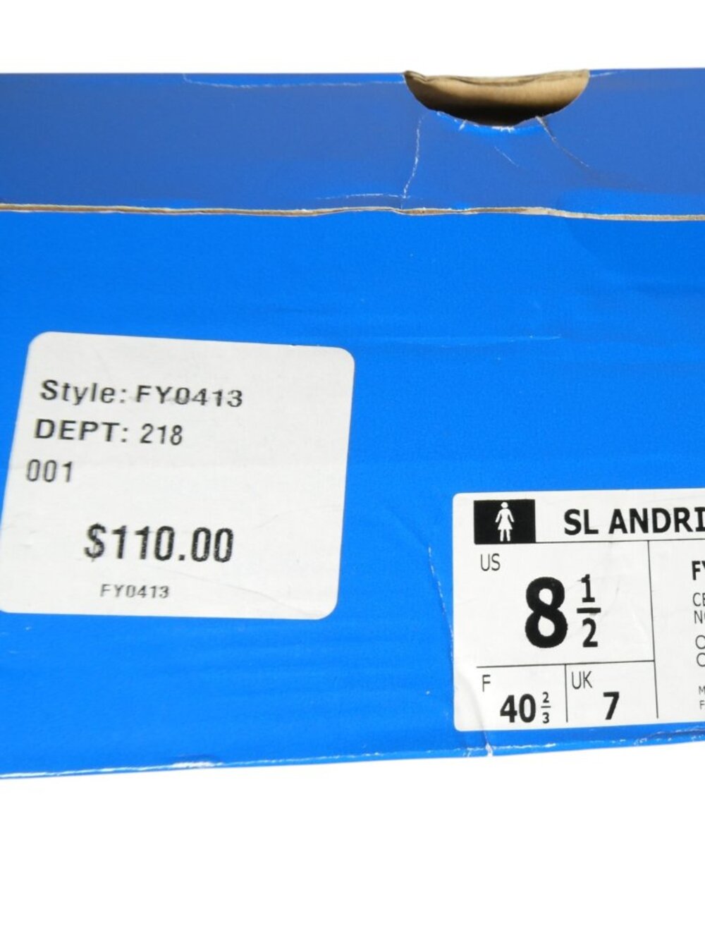 Adidas Women’s SL Andridge Sneakers FY0413 Size 8.5 Black Gold Running Shoes - Picture 9 of 9